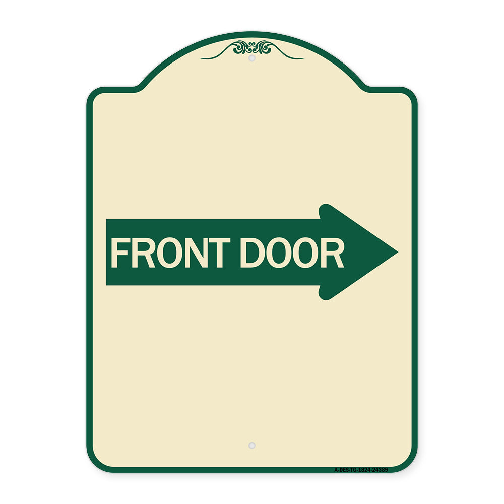 Front Door (With Right Arrow)