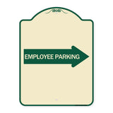 Employee Parking (With Right Arrow)
