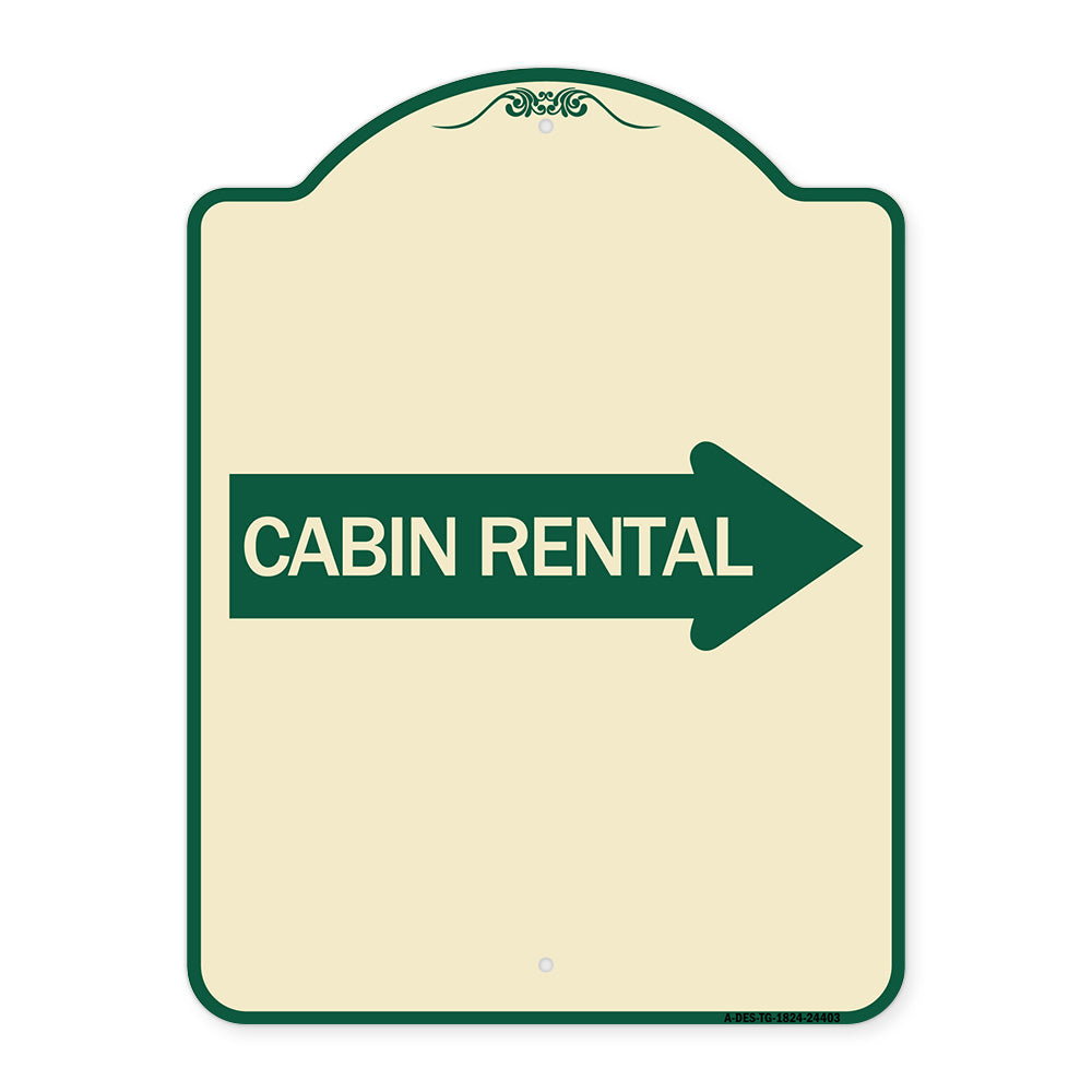 Cabin Rental (With Right Arrow)