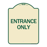Traffic Entrance Sign Entrance Only