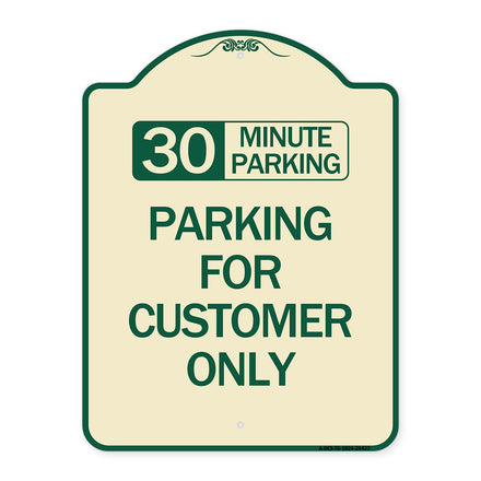 30 Minutes Parking - Parking for Customers Only