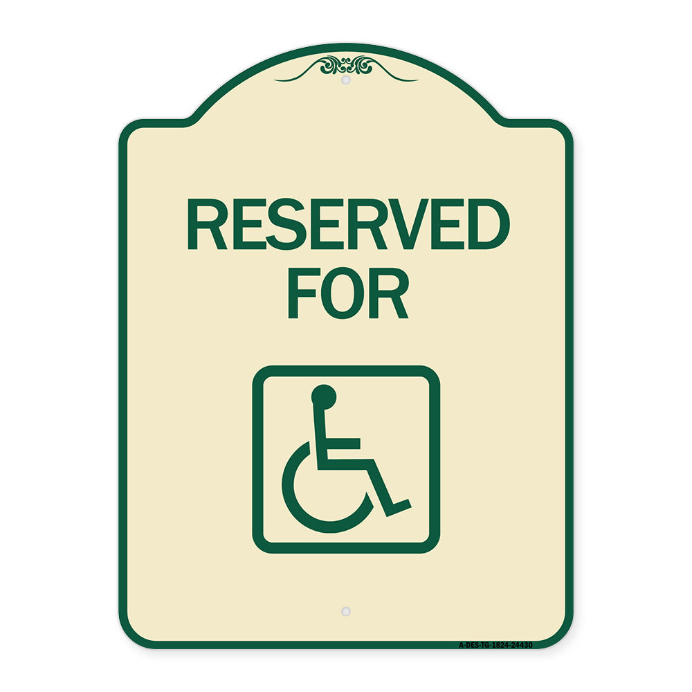 Reserved for (With Accessible Symbol)