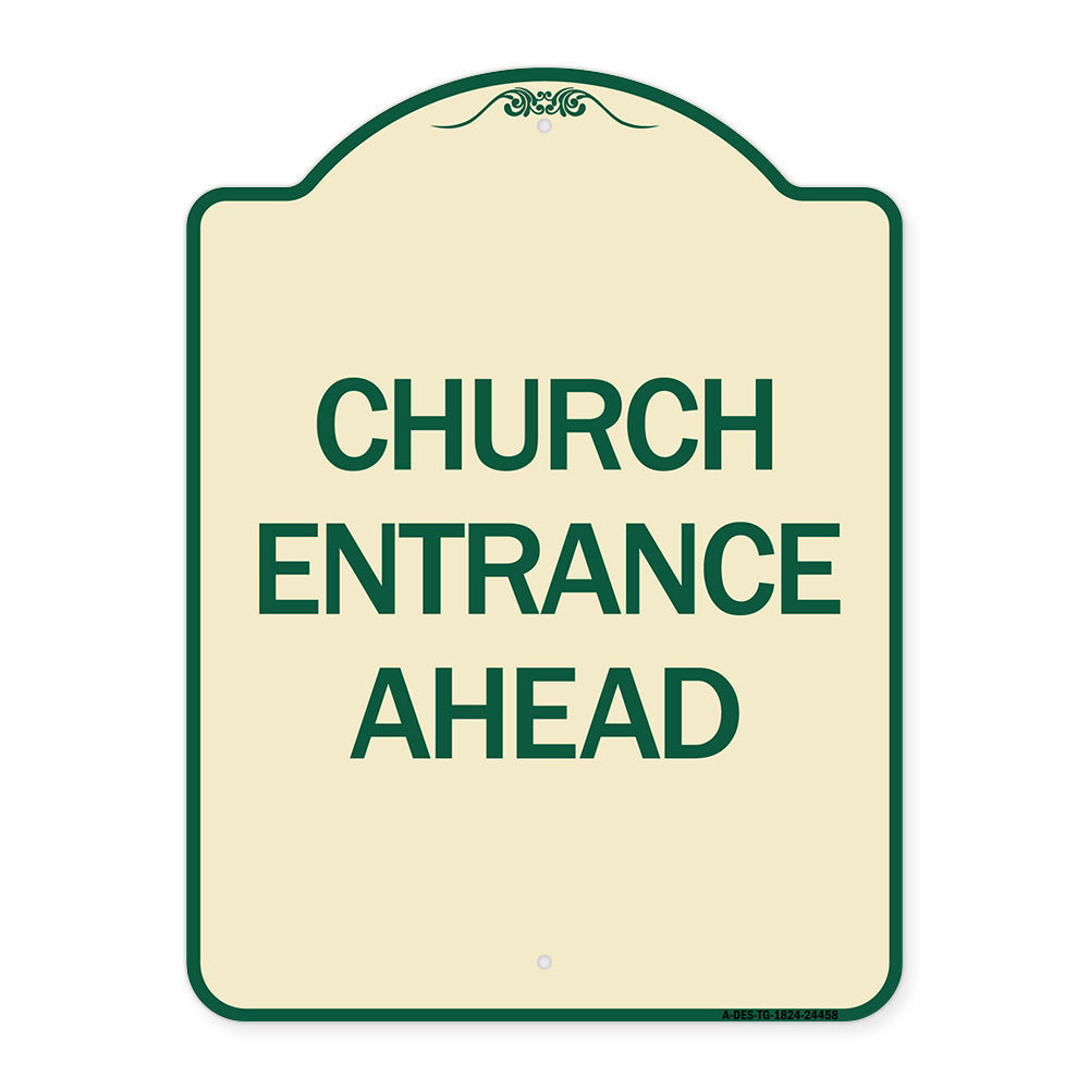 Church Entrance Ahead