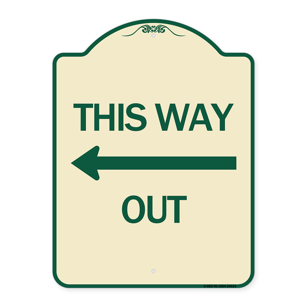 This Way Out (Left Arrow)