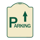 Parking with Arrow Pointing Up