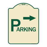 Parking with Arrow Pointing Right