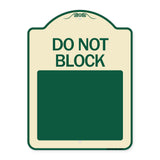 Do Not Block Custom No Parking Text Here