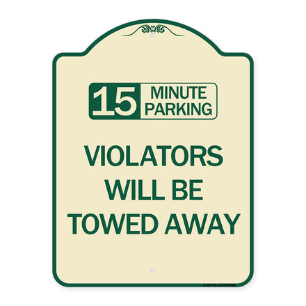 15-Minute Parking Violators Will Be Towed Away