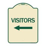 Visitors with Left Arrow