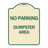 No Parking Dumpster Area