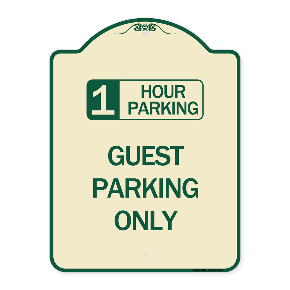 1 Hour Parking Guest Parking Only