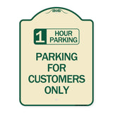 1 Hour Parking - Parking for Customers Only