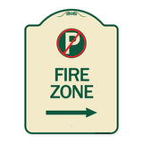 (No Parking Symbol and Right Arrow)