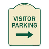 Visitor Parking (With Right Arrow)