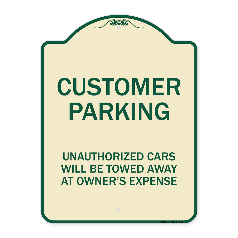 Unauthorized Cars Will Be Towed Away At Owner's Expense