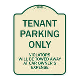 Tenant Parking Only Violators Will Be Towed Away At Car Owner's Expense