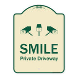 Smile Private Driveway With Video Surveillance Camera Graphics