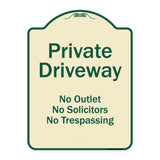 Private Driveway No Outlet Solicitors Or Trespassing