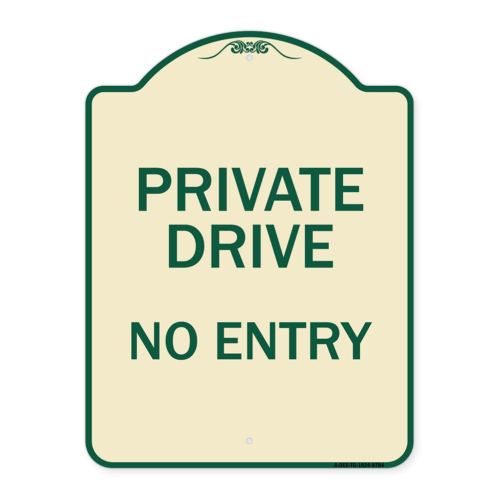 Private Drive No Entry
