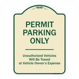 Permit Parking Only Unauthorized Vehicles