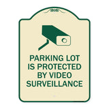 Parking Lot Is Protected By Video Surveillance With Graphic