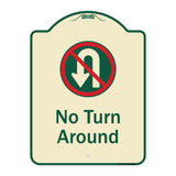No Turn Around With Symbol