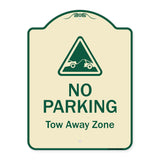 No Parking Tow Away Zone With Graphic