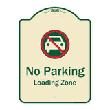 No Parking, Loading Zone With No Car Symbol