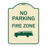 No Parking, Fire Zone With Graphic