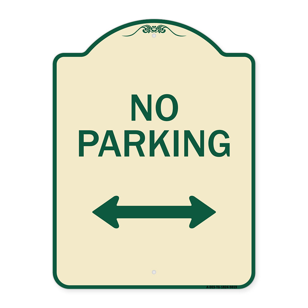 No Parking With Bidirectional Arrow