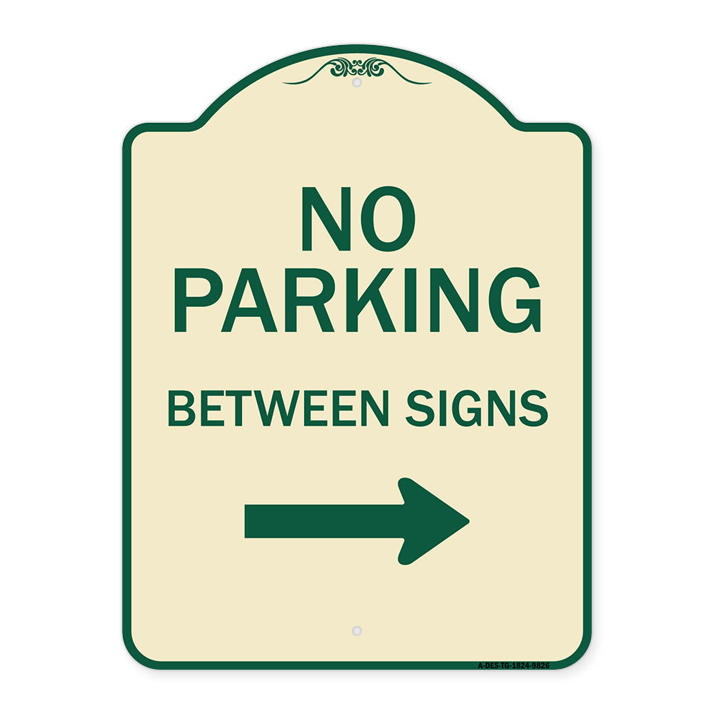 No Parking Between Signs Right