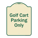 Golf Cart Parking Only