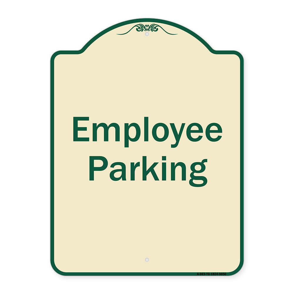 Employee Parking Sign