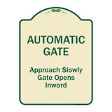 Automatic Gate Approach Slowly Gate Opens Inward