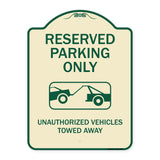 Resident Parking Only Unauthorized Vehicles Towed Away With Graphic