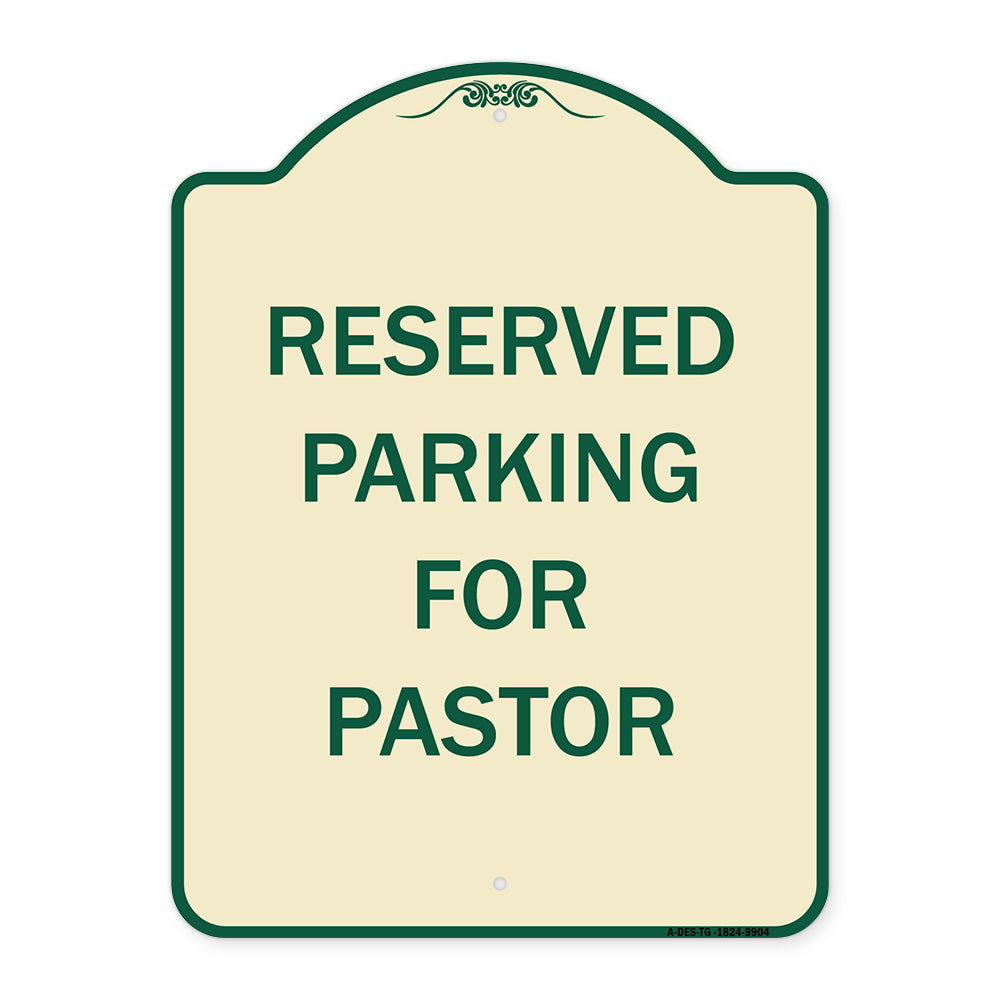 Reserved Parking For Pastor