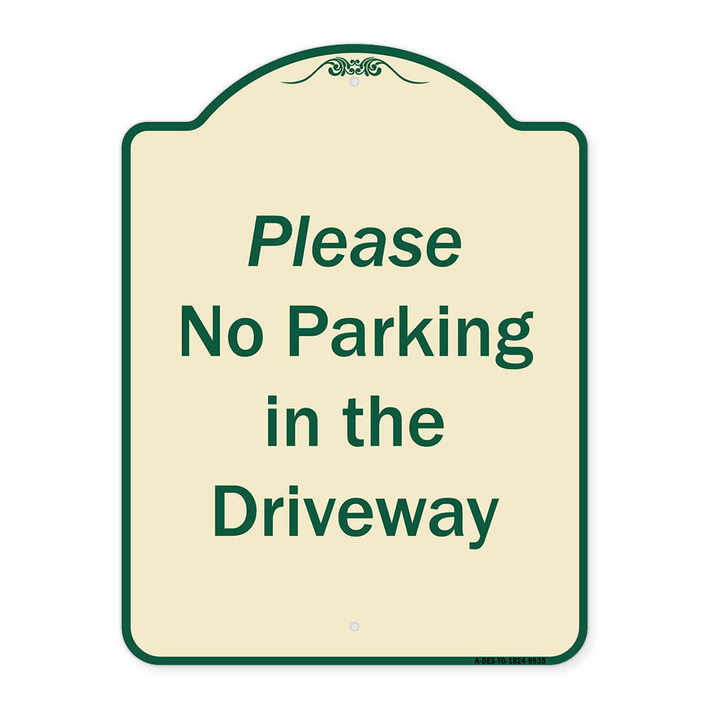 Please No Parking In Driveway