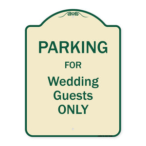 Parking For Wedding Guests Only