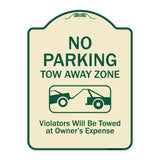 No Parking Tow Away Zone Violators Will Be Towed At Vehicle Owner's Expense