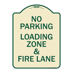 No Parking Loading Zone & Fire Lane