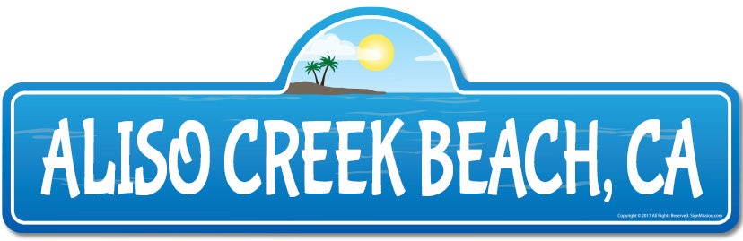 Aliso Creek, CA California Beach Street Sign