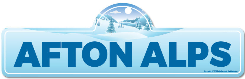 Afton Alps Street Sign