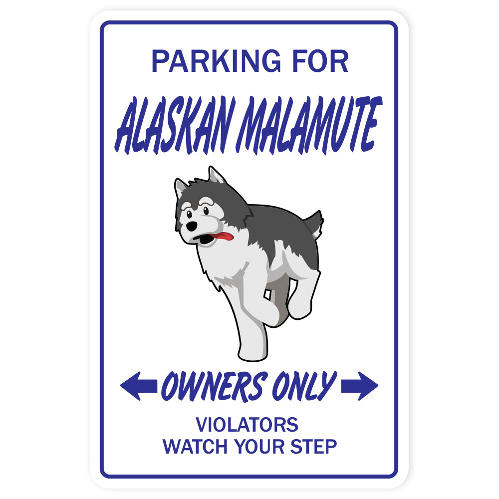 Alaskan Malamute Vinyl Decal Sticker