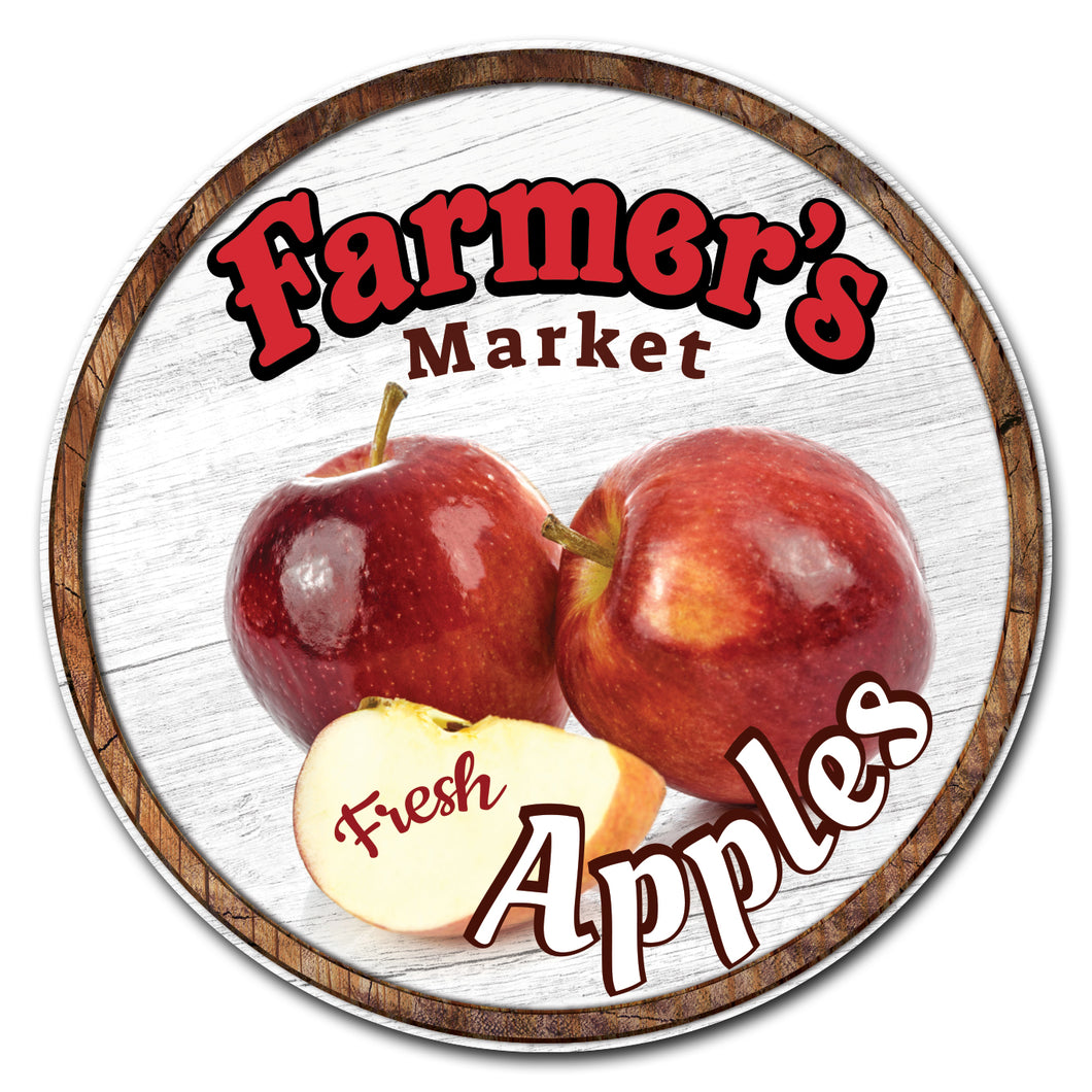 Farmer's Market Apples Circle