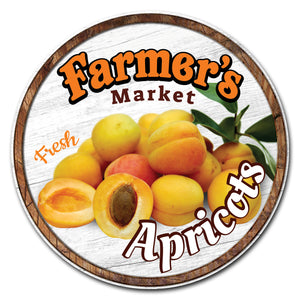 Farmer's Market Apricots Circle