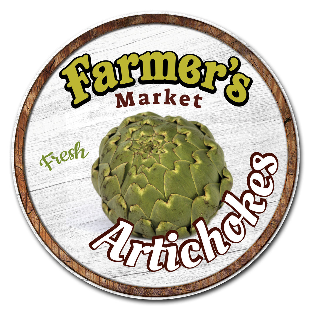 Farmer's Market Artichokes Circle