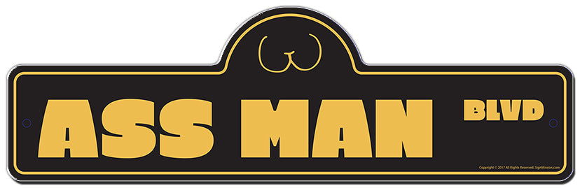 Ass Man Street Sign