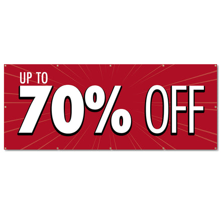 70% Off Banner