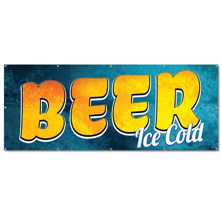 Beer Ice Cold Banner