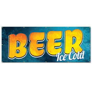 Beer Ice Cold Banner